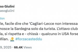 卡利亚里主席回应米兰老板：在美国我们的球迷数量可能比米兰还多