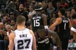 胜负已分!马刺换下主力投子认负 太阳派出马卢阿奇