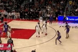 支棱起来了！斯玛特先妙传策动进攻 之后干拔三分也有